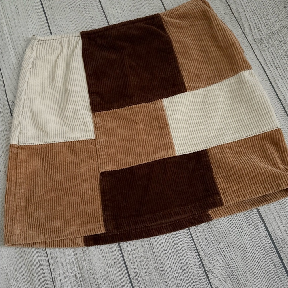 PAC Sun Patchwork Corduroy Skirt